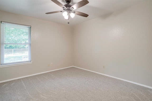 221 Sierra Dr, Joshua, TX 76058 - carpeted empty room featuring baseboards and a ceiling fan