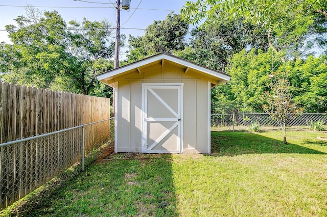 221 Sierra Dr, Joshua, TX 76058 - view of shed with a fenced backyard