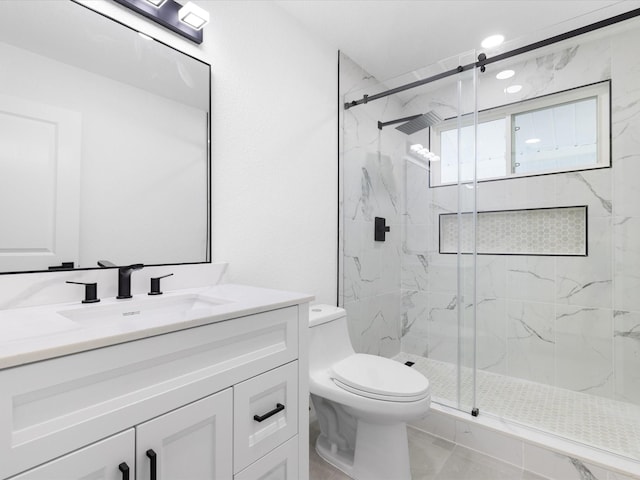 1910 Durham St, Irving, TX 75062 - bathroom with a marble finish shower and vanity
