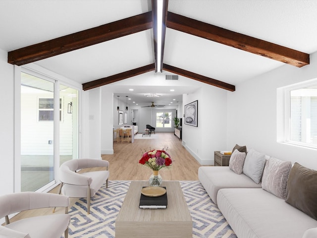 1910 Durham St, Irving, TX 75062 - living room with light wood-style flooring, ceiling fan, and recessed lighting