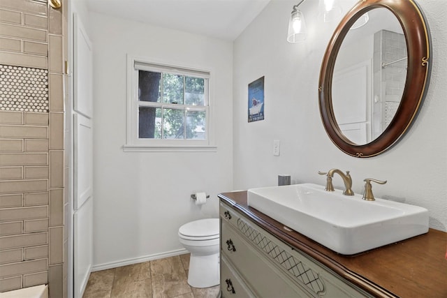 717 Thersa Dr, River Oaks, TX 76114 - bathroom with vanity and toilet