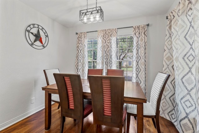 717 Thersa Dr, River Oaks, TX 76114 - dining room with baseboards and wood finished floors
