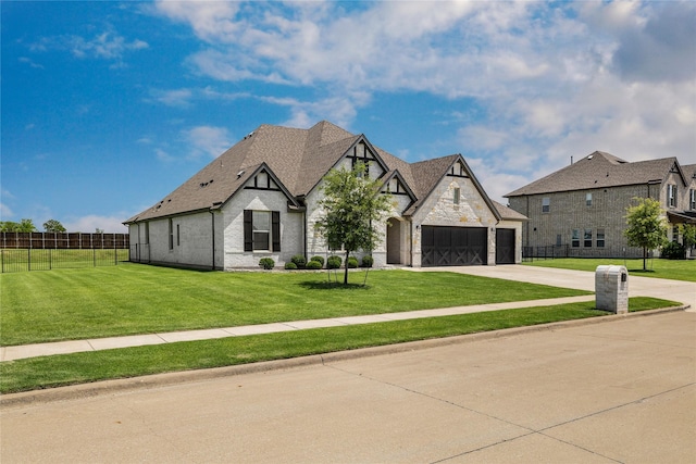 1430 Shaker Hills Rd, Gunter, TX 75058 - view of front facade with an attached garage, driveway, and stone siding