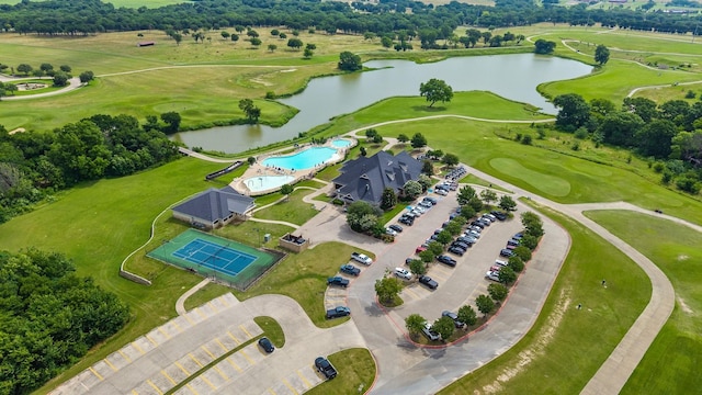 1430 Shaker Hills Rd, Gunter, TX 75058 - aerial view of property's location featuring a large body of water and a golf club