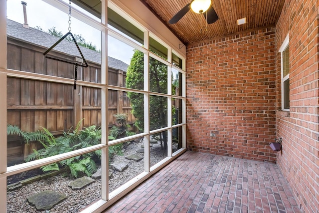 5913 Kensington Dr, Plano, TX 75093 - unfurnished sunroom with ceiling fan