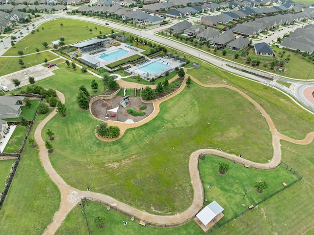 5524 Santa Elena Ct, Fort Worth, TX 76126 - aerial overview of property's location featuring a pool area and nearby suburban area