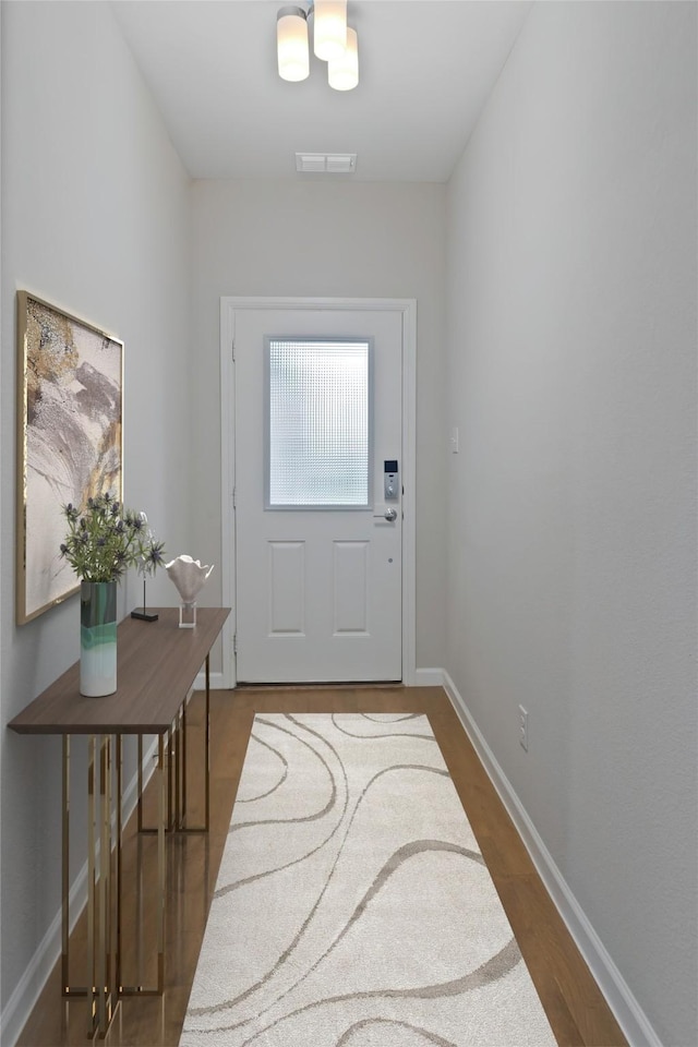 5524 Santa Elena Ct, Fort Worth, TX 76126 - entryway with dark wood-style floors and baseboards