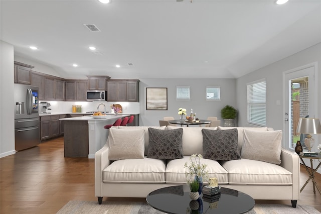 5524 Santa Elena Ct, Fort Worth, TX 76126 - living room with recessed lighting and wood finished floors