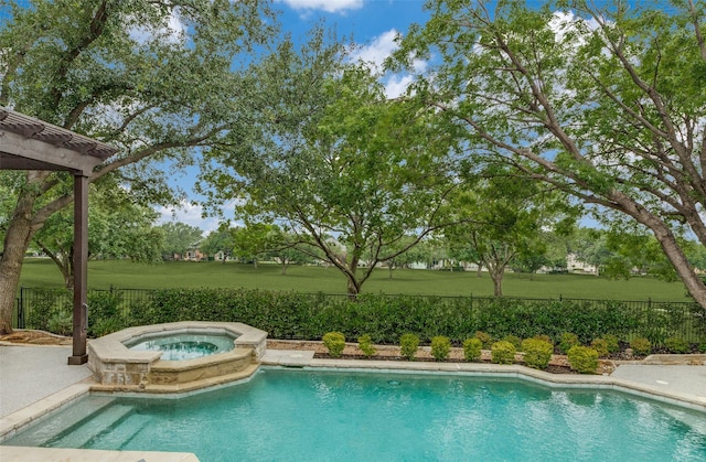 4637 Biltmoore Dr, Frisco, TX 75034 - view of swimming pool featuring an in-ground hot tub