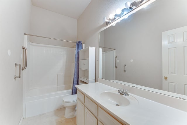 6905 Laurel Canyon Ter, Fort Worth, TX 76132 - bathroom featuring shower / bath combination with curtain and vanity