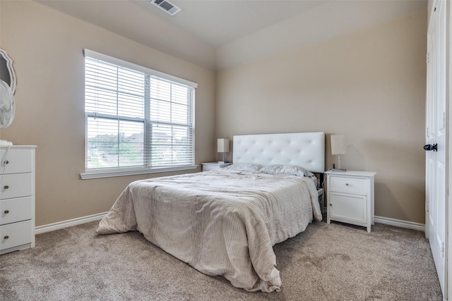 3820 Buchanan St, Mckinney, TX 75071 - bedroom featuring light carpet and vaulted ceiling