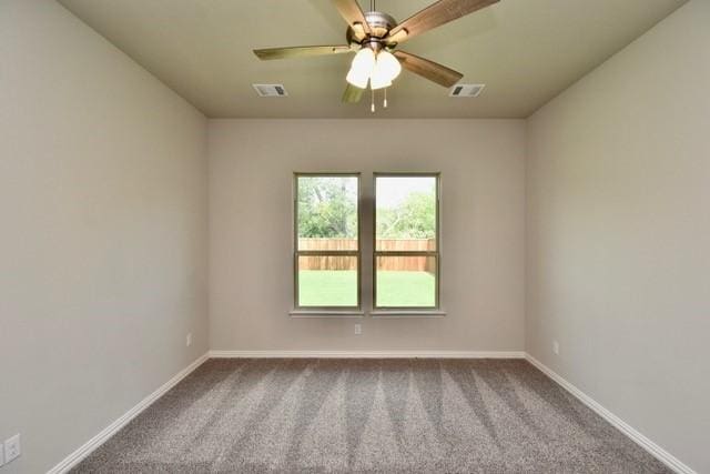 2609 Donella Dr, Denton, TX 76207 - carpeted empty room featuring baseboards and a ceiling fan