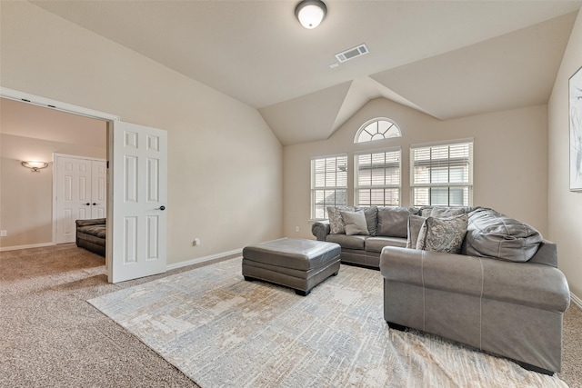 1220 Glendon Dr, Forney, TX 75126 - living area with carpet and lofted ceiling