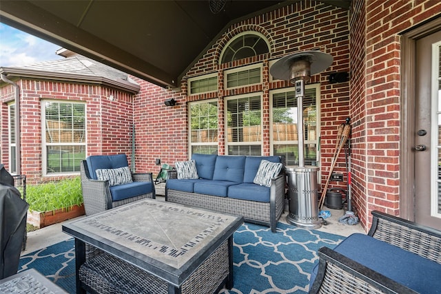 1220 Glendon Dr, Forney, TX 75126 - view of patio with an outdoor hangout area
