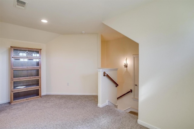 1204 E Scandinavian Ct, Granbury, TX 76048 - additional living space with carpet, lofted ceiling, and recessed lighting