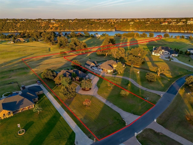 1204 E Scandinavian Ct, Granbury, TX 76048 - bird's eye view of a large body of water