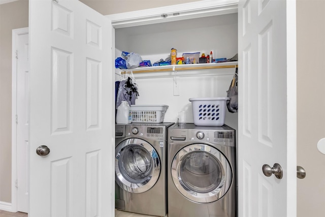 2017 Langston St, Fort Worth, TX 76105 - washroom featuring separate washer and dryer