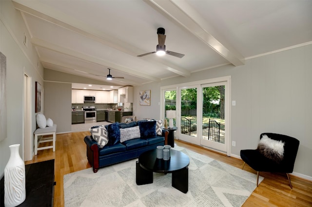 6817 Yolanda Dr, Fort Worth, TX 76112 - living area featuring a ceiling fan and light wood-style floors