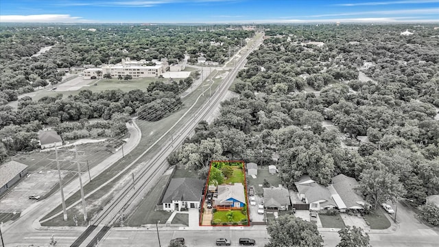 1342 E Waco Ave, Dallas, TX 75216 - aerial view of property and surrounding area featuring property boundaries highlighted and a main thoroughfare