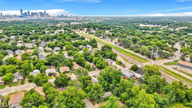1342 E Waco Ave, Dallas, TX 75216 - drone / aerial view of skyline and a tree filled landscape