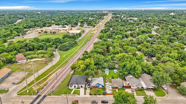 1342 E Waco Ave, Dallas, TX 75216 - aerial view of residential area with a highway and a tree filled landscape
