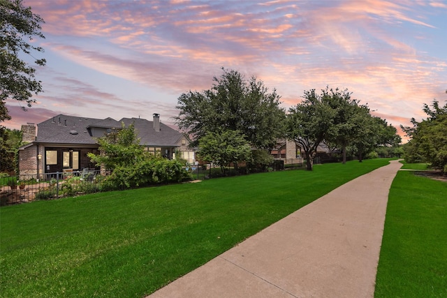 4263 Veneto Dr, Frisco, TX 75033 - view of yard at dusk