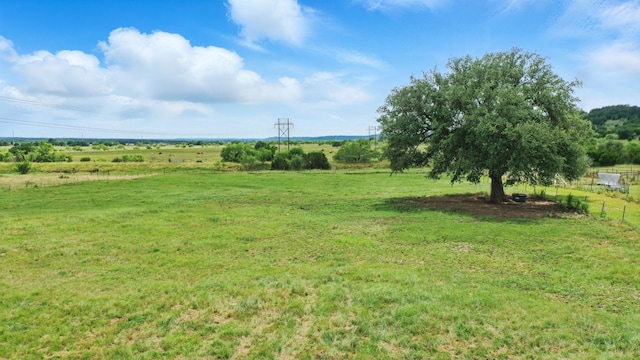 170 La Cresta Ln, Mineral Wells, TX 76067 - view of yard featuring a view of countryside