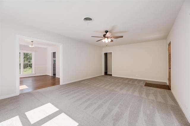 103 E 14th St, Joshua, TX 76058 - carpeted empty room featuring a ceiling fan and baseboards