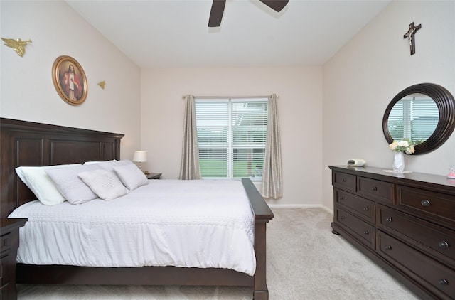 3209 Silver Point Ct, Mansfield, TX 76063 - bedroom with light carpet and a ceiling fan