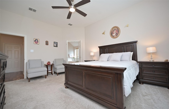 3209 Silver Point Ct, Mansfield, TX 76063 - bedroom with light carpet and ceiling fan