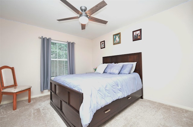 3209 Silver Point Ct, Mansfield, TX 76063 - bedroom with light carpet and ceiling fan