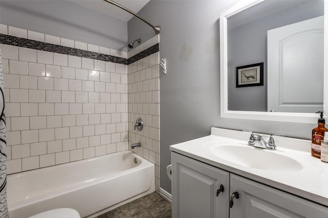 1103 1st Ave, Mckinney, TX 75069 - bathroom featuring vanity and washtub / shower combination