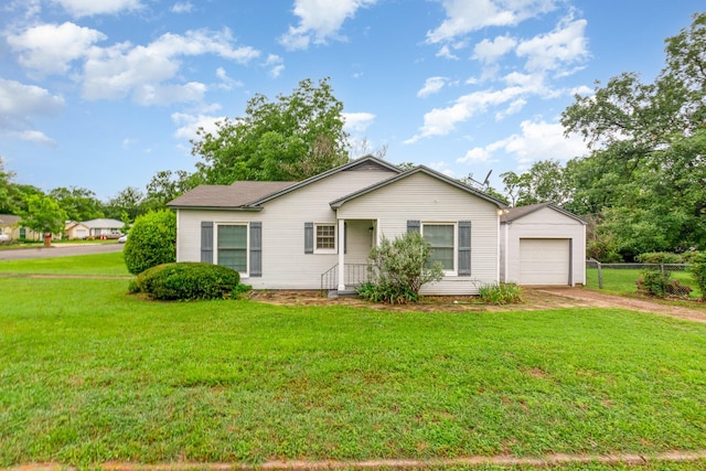 1401 W Shepherd St, Denison, TX 75020 - ranch-style home featuring an attached garage and dirt driveway