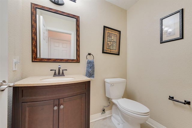 1907 New Haven Rd, Grapevine, TX 76051 - half bathroom featuring vanity and tile patterned flooring