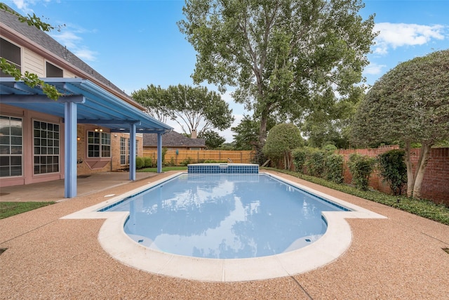 1907 New Haven Rd, Grapevine, TX 76051 - view of swimming pool featuring a patio area and a fenced backyard