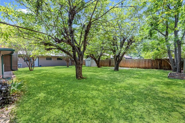 2318 Holsum Cir, Greenville, TX 75401 - fenced backyard featuring a shed