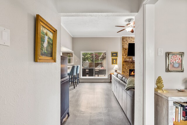1638 Glencairn Ln, Lewisville, TX 75067 - corridor with crown molding