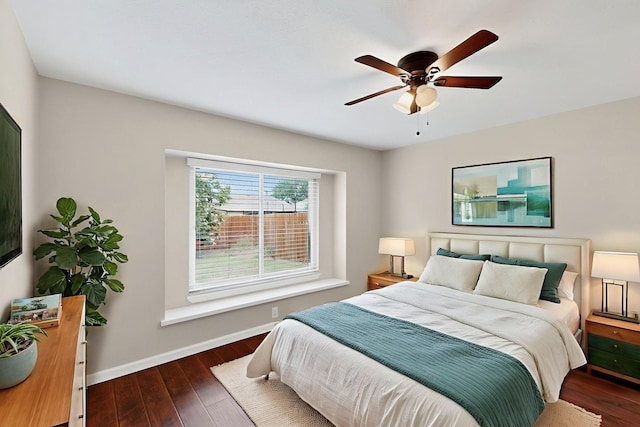 5644 Powers St, The Colony, TX 75056 - bedroom with hardwood / wood-style flooring and ceiling fan