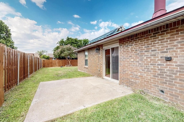 5644 Powers St, The Colony, TX 75056 - fenced backyard featuring a patio
