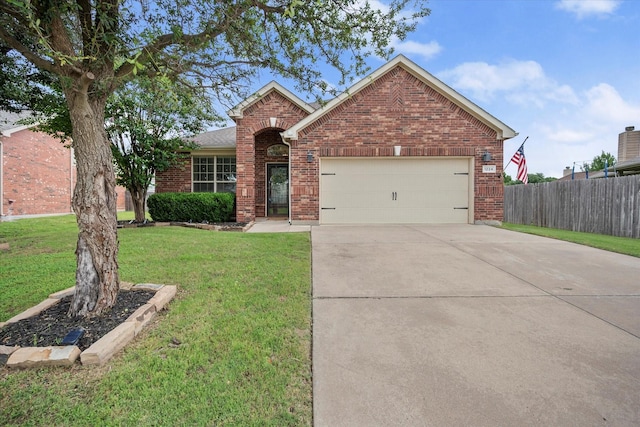 1224 Shelley Dr, Burleson, TX 76028 - traditional-style house with brick siding, concrete driveway, and an attached garage