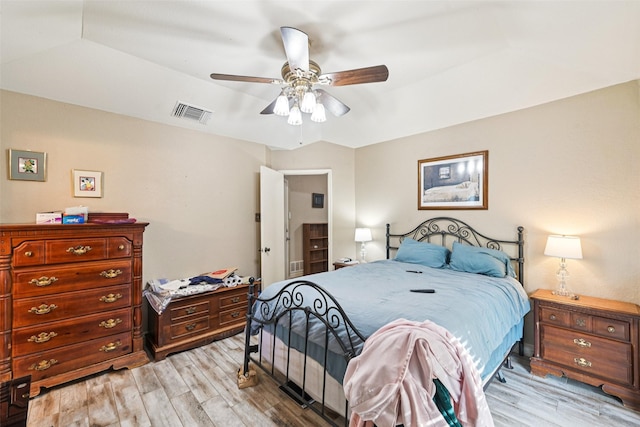 406 Anice Ln, Euless, TX 76039 - bedroom with light wood-style floors and ceiling fan