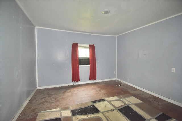 214 Fenton St, Waco, TX 76705 - spare room with unfinished concrete floors and baseboards