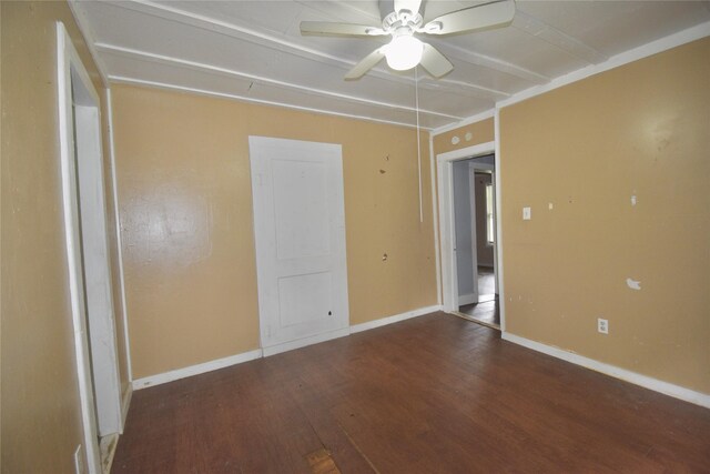 214 Fenton St, Waco, TX 76705 - unfurnished room featuring wood finished floors and ceiling fan