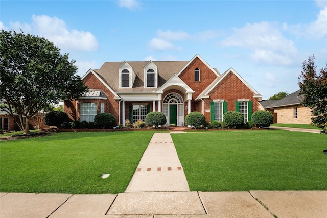 128 Country Club Dr, Heath, TX 75032 - view of front of home with brick siding and a front yard