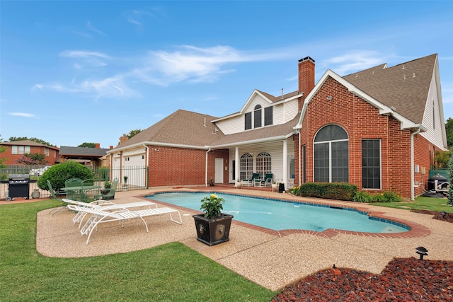 128 Country Club Dr, Heath, TX 75032 - view of swimming pool featuring a patio area and a grill