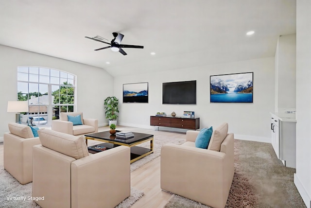 15578 Wrangler Dr, Frisco, TX 75035 - living room featuring a ceiling fan and recessed lighting