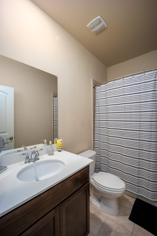 3508 Cooke Ln, Melissa, TX 75454 - bathroom with tile patterned flooring, vanity, and a shower with shower curtain