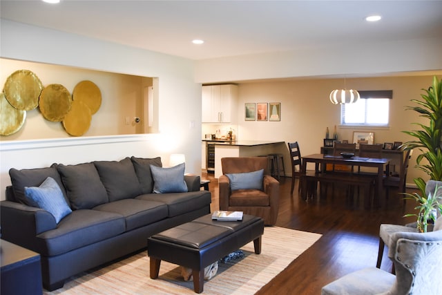 2542 Woodmere Dr, Dallas, TX 75233 - living area with light wood-style flooring and recessed lighting