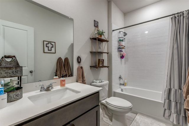 3913 Kylee Ln, Celina, TX 75009 - bathroom with vanity, shower / bath combination with curtain, and tile patterned floors