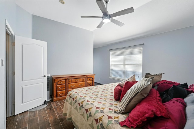 9212 Bedford Ln, Mckinney, TX 75071 - bedroom featuring dark wood-style floors and a ceiling fan